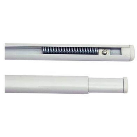 Tringle à rideaux type 'Piatty' 150 240 cm - Blanc - 5 Pcs