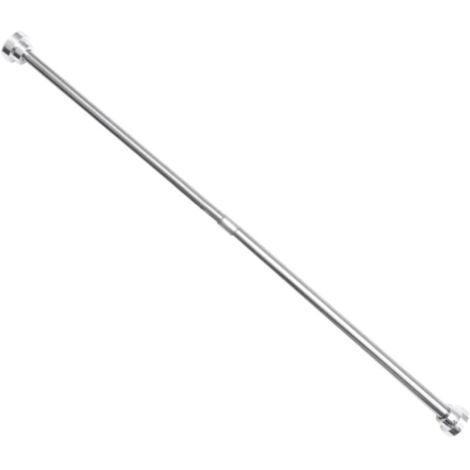 Tringle à tension réglable en acier inoxydable argenté 55-85 cm pour rideau de douche, fenêtre ou porte