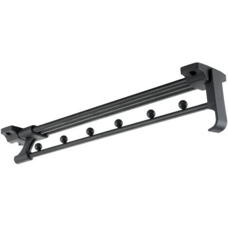 Tringle à vêtements extensible, tringle à vêtements télescopique gain de place, pour placards et espaces de rangement (taille : 35 cm)