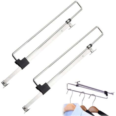 Tringle à Vêtements, Tringle Coulissante Penderie, Tube Télescopique pour Meubles de Stockage, Barre Télescopique Réglable, pour Le Rangement Des Vêtements