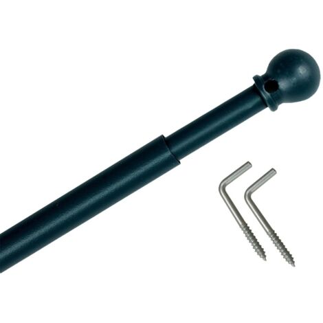Tringle boule extensible ø8 mm 30-50 cm Coloris - Graphite