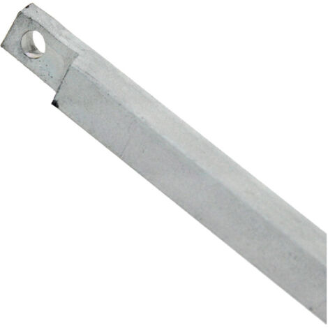 Tringle carré en applique 13x13x2500mm acier zingué FUHR VQV13V25