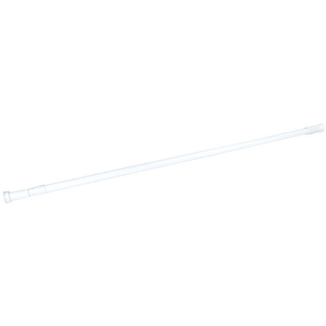 Tringle de Douche "Extensible" 75-115cm Blanc