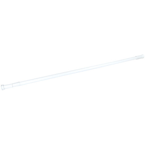 Tringle de douche extensible Blanc 110-200 cm