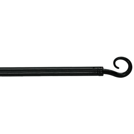 Tringle déco extensible 60 à 80 cm fer forgé Spiralia