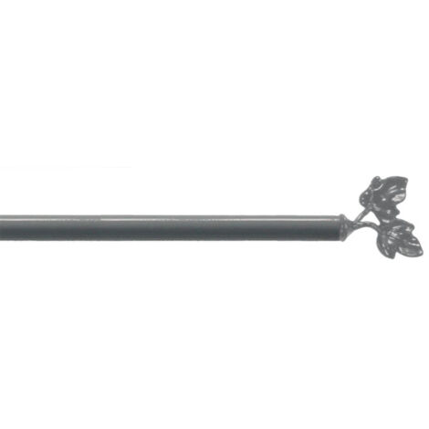 Tringle Déco Extensible "Feuillina" 60-80cm Gris