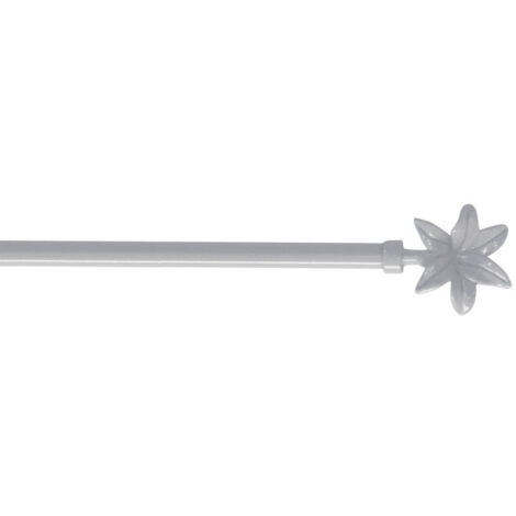 Tringle Déco Extensible "Fleurella" 60-80cm Blanc