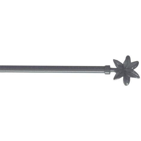 Tringle Déco Extensible "Fleurella" 60-80cm Gris