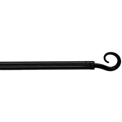 Tringle Déco Extensible "Spiralia" 40-60cm Noir