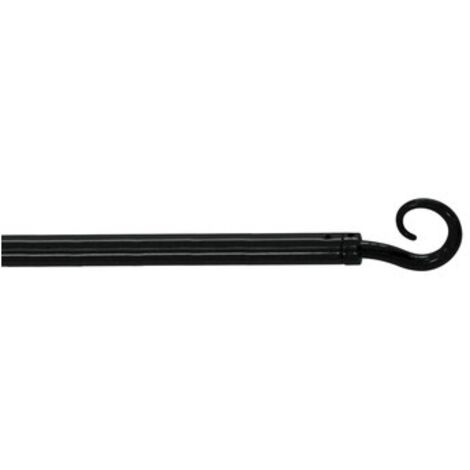 Tringle Déco Extensible "spiralia" 60-80cm Noir