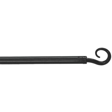 Tringle Déco Extensible "Spiralia" 80-110cm Anthracite