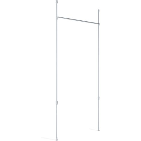 Tringle extensible à rideau 91-167 cm – Acier nickelé – Capacité de charge 6,8 kg – Installation sans perçage en 20 min – Umbra