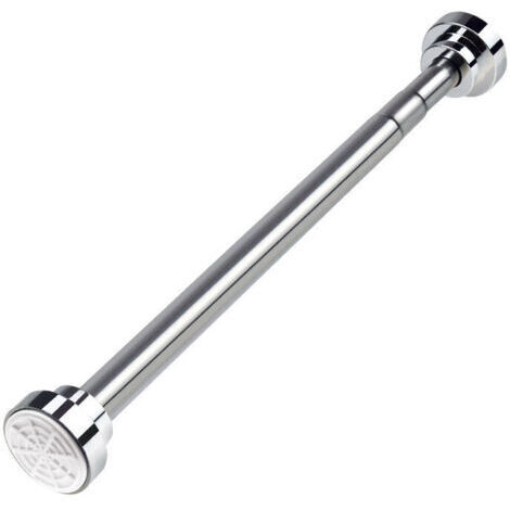 Tringle Extensible de 40 à 55 cm pour Rideau de Douche, Ensemble de Tringles Télescopiques sans Perçage en Acier Inoxydable pour Salle de Bain, Placard, Armoire, Porte, Cuisine