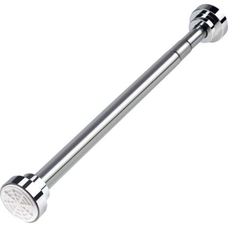 Tringle Extensible de 40 à 55 cm pour Rideau de Douche, Ensemble de Tringles Télescopiques sans Perçage en Acier Inoxydable pour Salle de Bain, Placard, Armoire, Porte, Cuisine