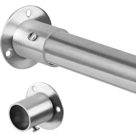 Tringle extensible pour armoire (50 70 cm), argentée, diamètre 25 mm, idéale pour une installation facile et gain de place