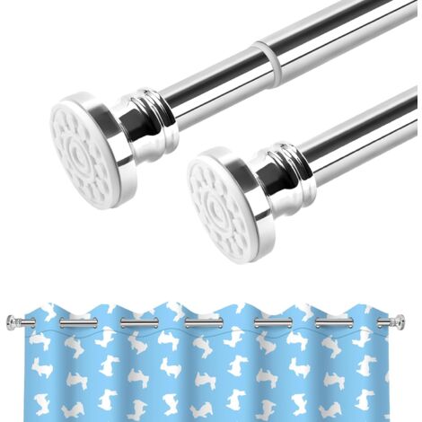 Tringle extensible sans perçage 110 à 290 cm – Acier inoxydable 304 renforcé – Support jusqu'à 10 kg – Pour salle de bain et placard