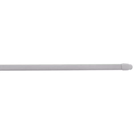 Tringle ovale 10x5 mm, 30 à 50cm, avec pitons de fixations, blanc, 2 pièces
