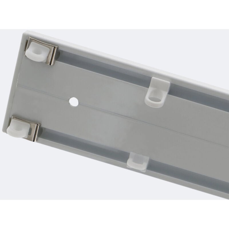 Boulet - Kit de rail à rideaux 2 Voies 1,5m - Fixation Plafond - Blanc - Discret & Robuste