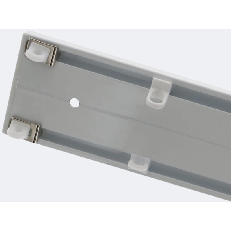 Kit de rail à rideaux 2 Voies 2m - Fixation Plafond - Blanc - Discret & Robuste