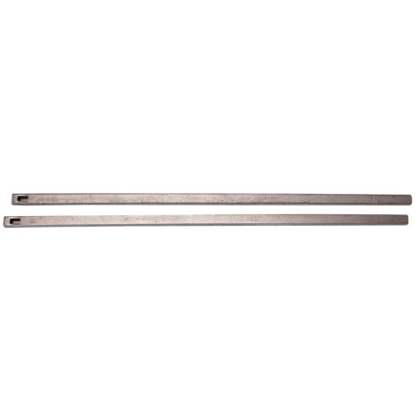 Tringle pour crémone MAP 8x5 mm L2,0 m - Lot de 2, zinc