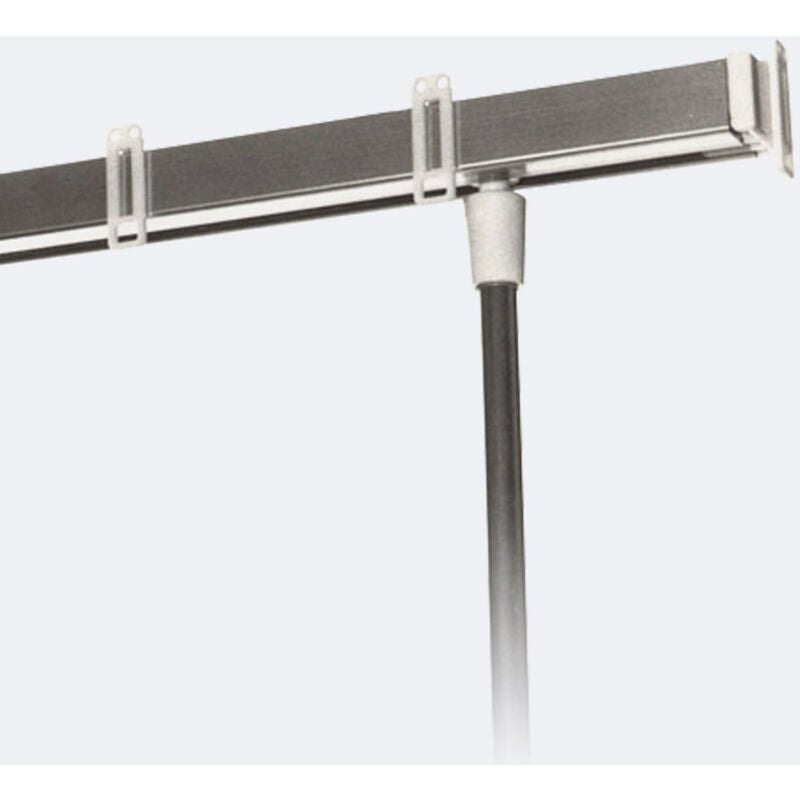 Tringle pour Porte 1,2m - Alu Satiné Boulet