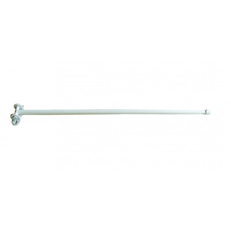 Tringle de Porte Pivotante 60 à 100 cm Coloris - Blanc - Blanc