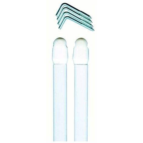 Tringle Pour Vitrage Plate Blanc 30x45 X2 - Ardec