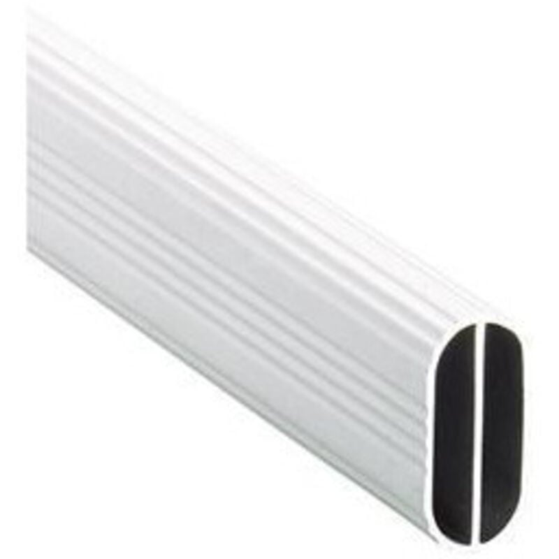 Tringle rideau oval.L3000mm argentanodisé