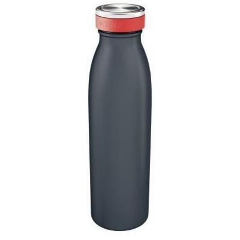 Trinkflasche Cosy 0,5l doppelwandig ausgeführt Edelstahl grau