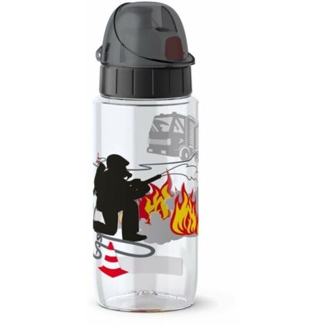 Trinkflasche Tritan Kids Fireman 0,5l transparent