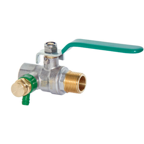 Trinkwasser Kugelhahn 1/2" bis 2" IG-AG langer Hebel DVGW Entleerung