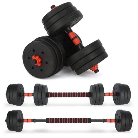 Trintion 20kg Dumbbells Set Dumbellsweights Adjustable Hand Weight Lifting Strength Training Free Weights Barbell Fitness for Home Gym Workout