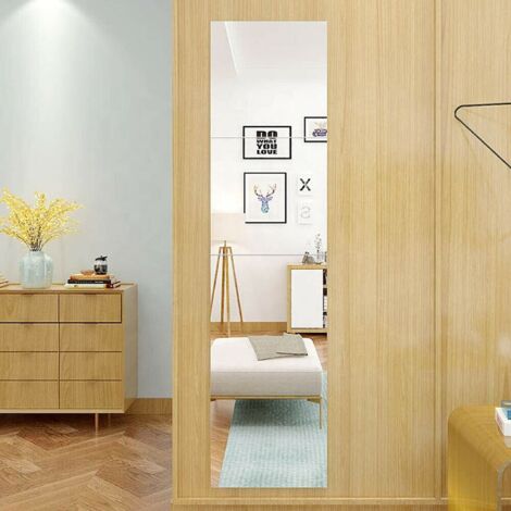 Trintion 4PCS Square Acrylic Mirror Tiles 12" DIY Self-Adhesive Wall Sticker for Home Decoration Room Sofa TV Background 30x30cm