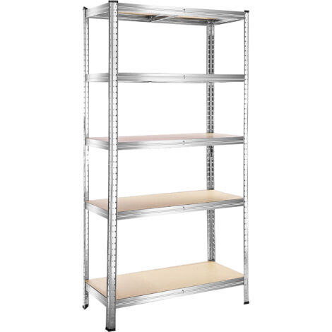 Trintion 5 Tier Racking Shelf Heavy Duty Garage Shelving Storage Shelves Unit 150kg Per Shelf(180x90x40cm)