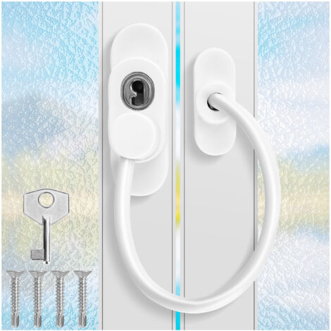 Trintion 8PCS Window Restrictor UPVC Locks for Security Window Locks for Child Safety Window Locks for upvc Windows with Screws Keys