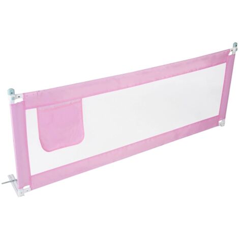 Trintion Bed Guard Bed Rail 180x80cm Kids Bed Guard Bed Rail Foldable Safety Bed Guard Safety Bed Rail(Pink)