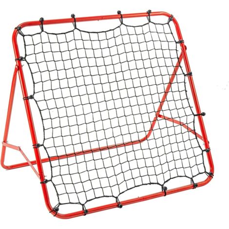 Trintion Fußball Rebound Netz Kinder und Jugendliche Tragbares Prellwand Verstellbar Fußballtor Kicker für Fußball Training 100 x 100cm