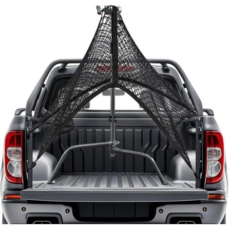 Trintion LKW-Ladungsnetz, 120 x 120 cm (Erweiterbar Auf 250 x 250 cm), Ladungssicherungsnetz mit 4 Befestigungsschnallen für Pickup-Trucks SUVs Reise- Und Outdoor Doppellagig