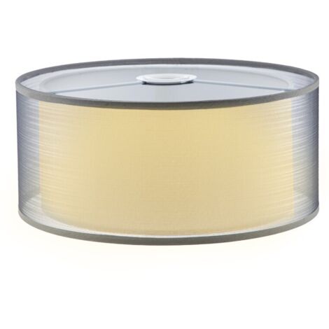 Trintion Modern Large Lampshade Diffuser  Metal Lamp Shade 30cm Diameter, 13cm Height, Suitable for Ceiling Lights, Table Lamps & Floor Lamps (Grey)