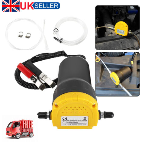 Trintion Oil Change Extractor- Diesel and Engine Oil Pump 12V 60W for Vehicles Fuel Transfer Pump Kit with Tubes Ideal for Truck RV Boat ATV Auto Car and Motorbike