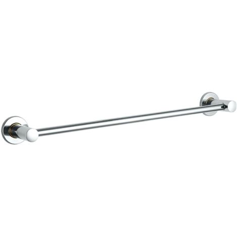 Trintion Stainless Steel Towel Bar Rail 50CM Bathroom Round Single Towel Bar Towel Rack Holder Wall Mounted Hanger Hook Accessory for Bathroom Kitchen Lavatory