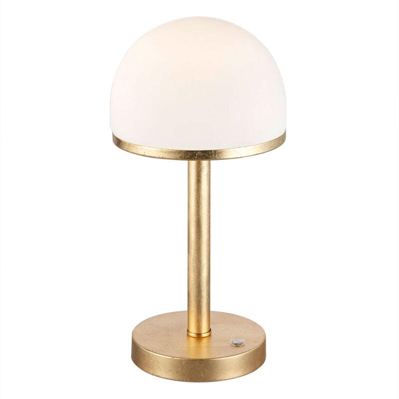 Defibrico - Lampe de chevet led lampe de table à intensité variable lampe de chambre dorée lampe de lecture variateur tactile salon, 4,5W 450lm blanc