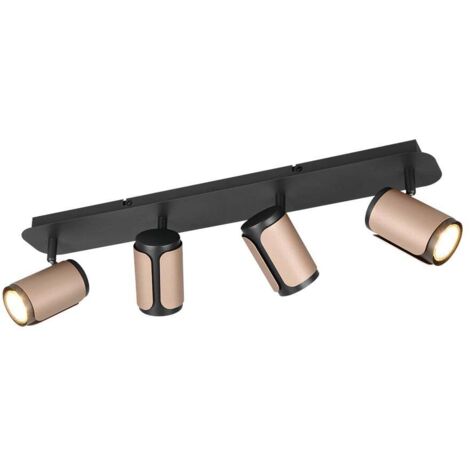 Trio Deckenstrahler  4er Spot Gillan GU10 schwarz coffee
