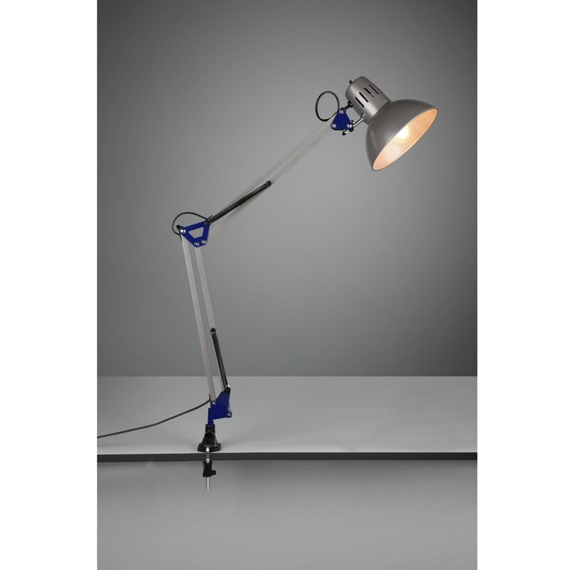 Iperbriko - Lampe de bureau 1xE27 avec pince en aluminium Tajo Trio Lighting