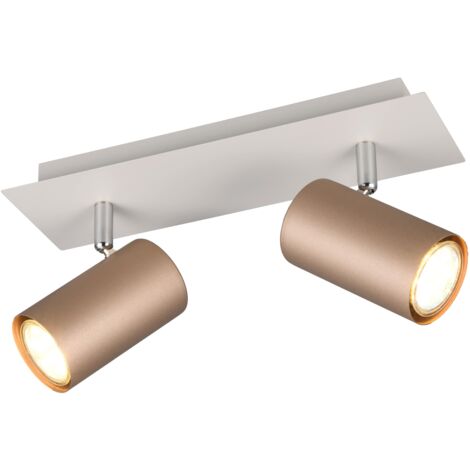 Trio Leuchten 2er Spot Marley GU10 coffee Metall Deckenlampen & Kronleuchter