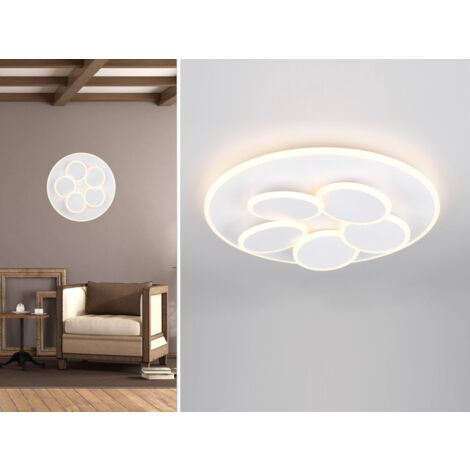 Trio Leuchten LED Deckenleuchte Mandela 35W, warmweiß-kaltweiß, weiß Deckenlampen & Kronleuchter