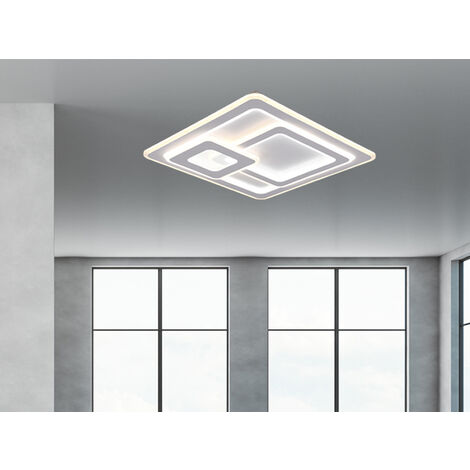 Trio Leuchten LED Deckenleuchte Mita weiß 51,5 cm dimmbar Deckenleuchte