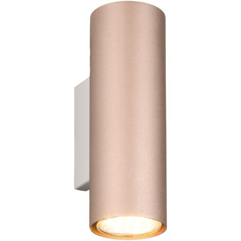 Trio Leuchten LED Wandleuchte Marley GU10 coffee Metall Wandleuchten