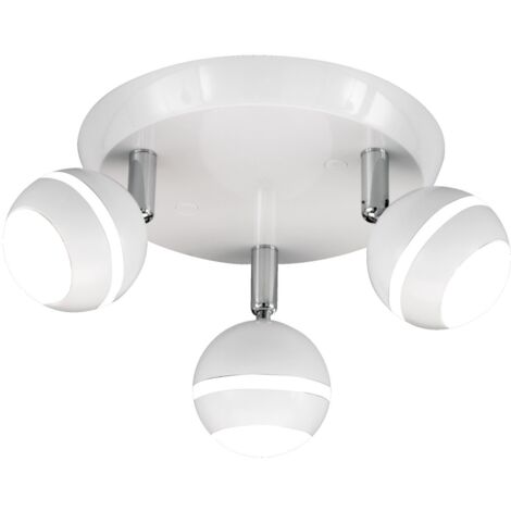 Trio Leuchten Trio 828230301 Baloubet Faretto LED, 3x3.8 Watt, Bianco, 21 cm SMD 3,8W, Unica [Classe di efficienza energetica A]