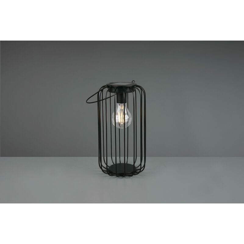 Image of Trio Lighting - cotoca lampada da appoggio led da esterno gabbia nera con sensore crepuscolare r55316132